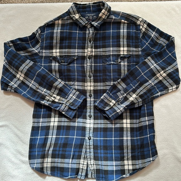 AEO Flannel Athletic Fit L - Picture 1 of 3